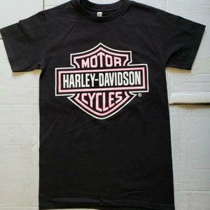 Harley Davidson Pink Logo T-Shirt